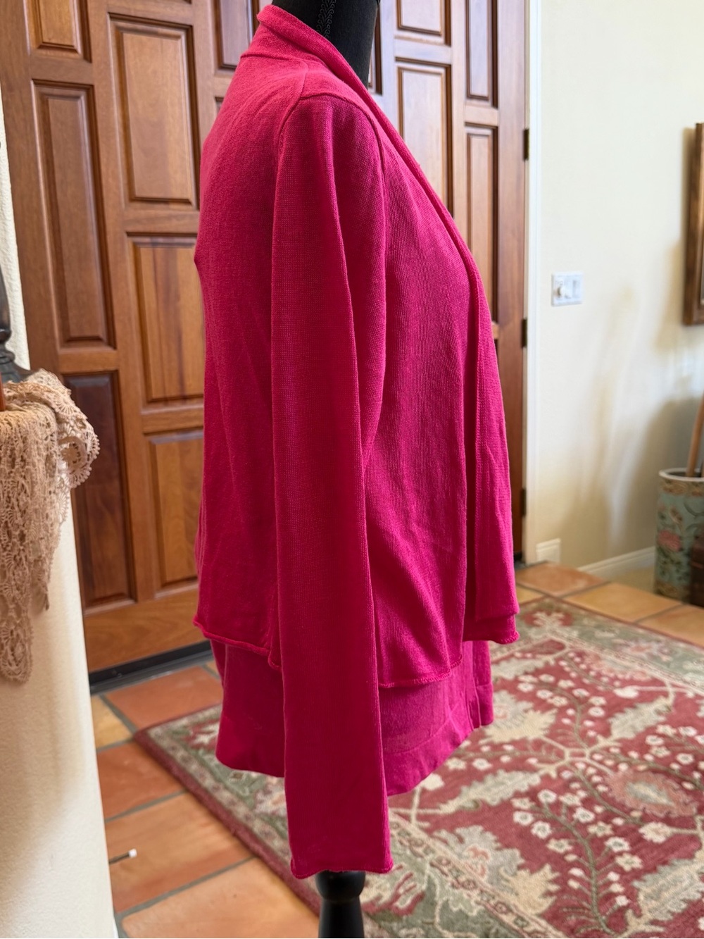 lafayette 148 New York Pink Cardigan & Tank Set Sz M 100% linen - Picture 4 of 11